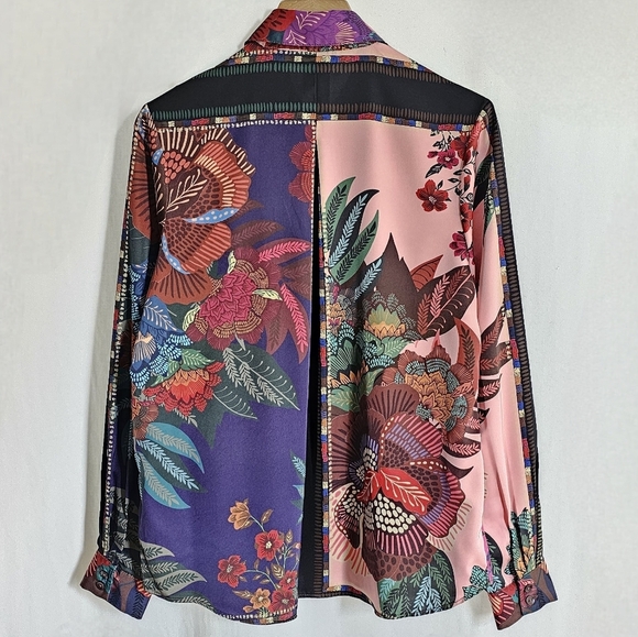 House of Harlow 1960 x Revolve Satin Floral Print Blouse - Picture 6 of 16